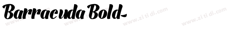 Barracuda Bold字体转换